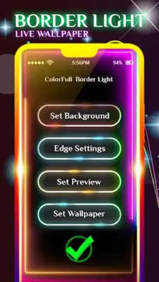 Border Light Live Wallpaper android App screenshot 0