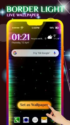 Border Light Live Wallpaper android App screenshot 4